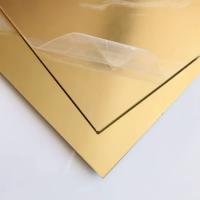 Akryl 3mm złote lustro (Plexi Plexa PMMA) - Formatka 50x50cm